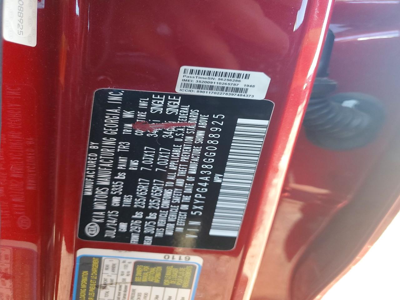 KIA SORRENTOLX 2016 — 13
