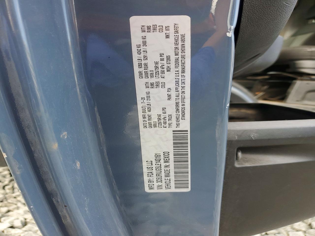 RAM Promaster 3500 2020 — 14