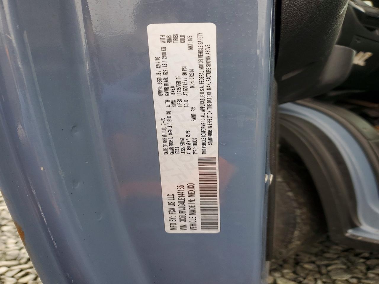 RAM Promaster 3500 2020 — 14
