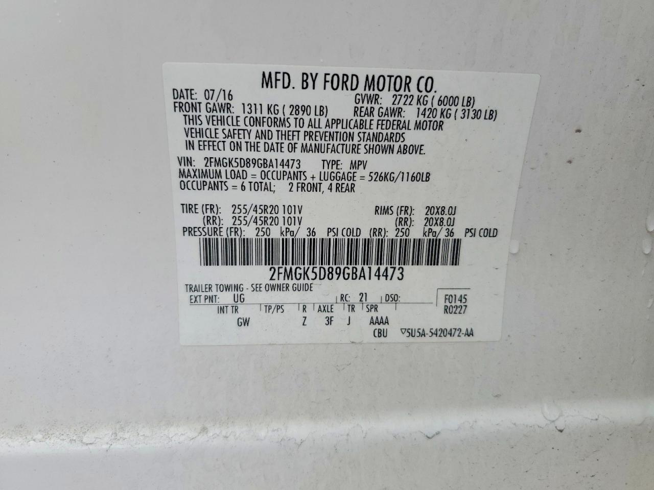 Ford Flex 2016 — 14