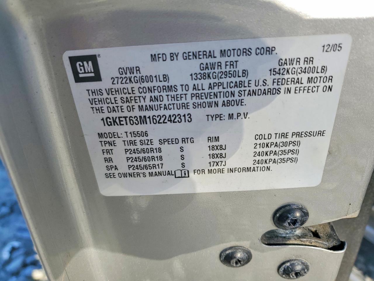 GMC Envoy 2006 — 14