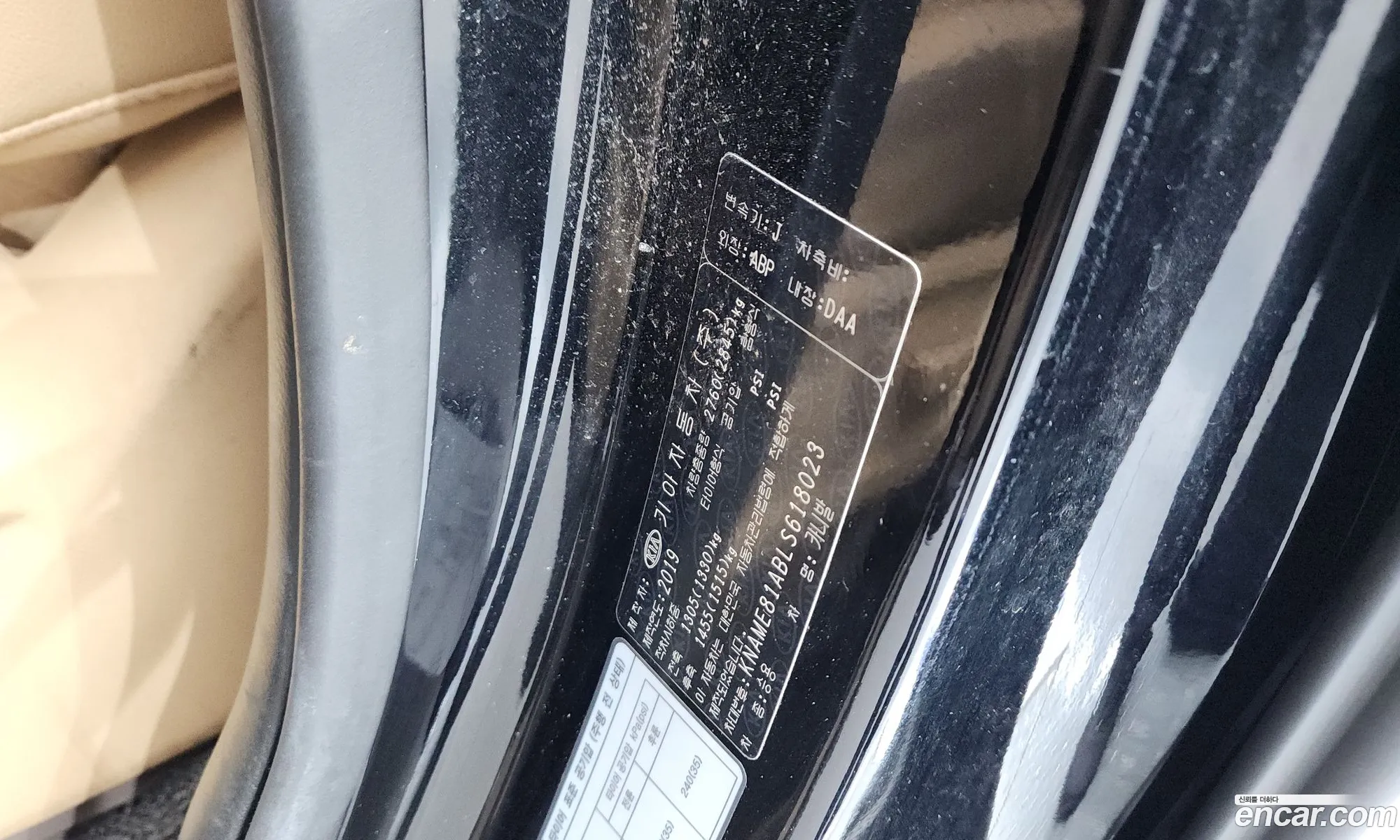 Kia Carnival 2019 KNAME81ABLS618023 — 2